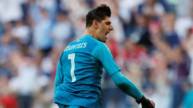 Courtois, durante el Mundial.