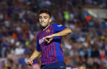 Munir festeja su gol al Tottenham