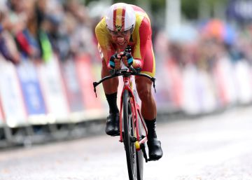 Jonathan Castroviejo, plata en la contrarreloj de los Europeos