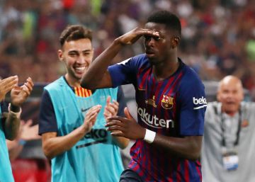 Dembélé dá a Supercopa da Espanha ao Barcelona, que derrota o Sevilla por 2 a 1