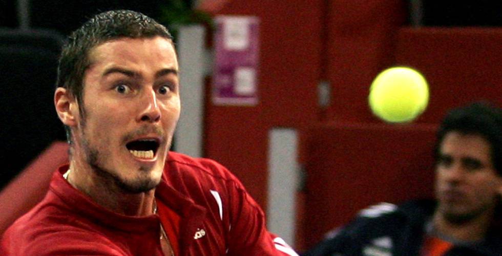 Safin, durante un partido de la Copa Davis de 2006 en Madrid.