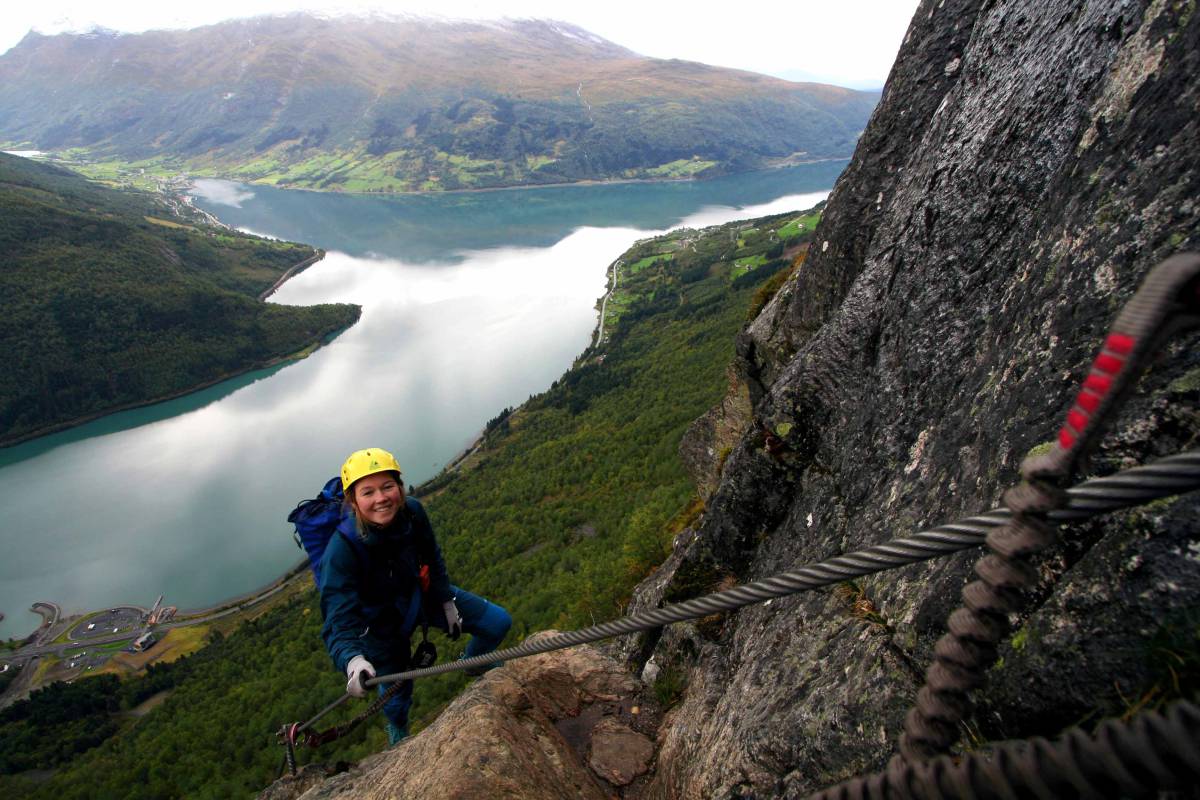 Vía ferrata en Nordfjord