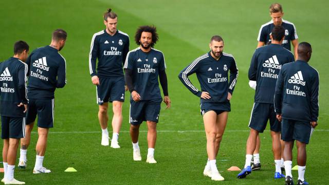 Entrenamiento del Real Madrid.