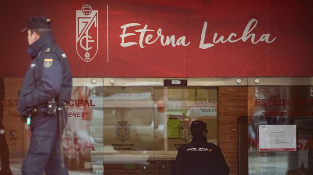 Registro en el estadio del Granada CF en enero.