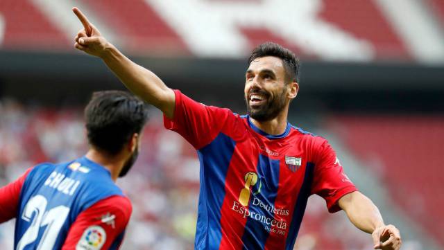El jugador del Extremadura Enric Gallego.