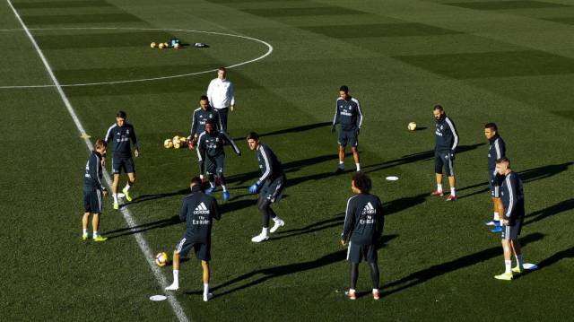 Entrenamiento del Real Madrid.