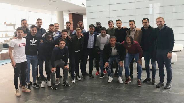 Los jugadores del Reus, el pasado martes.