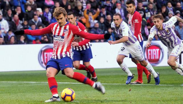 Griezmann, con el balón.