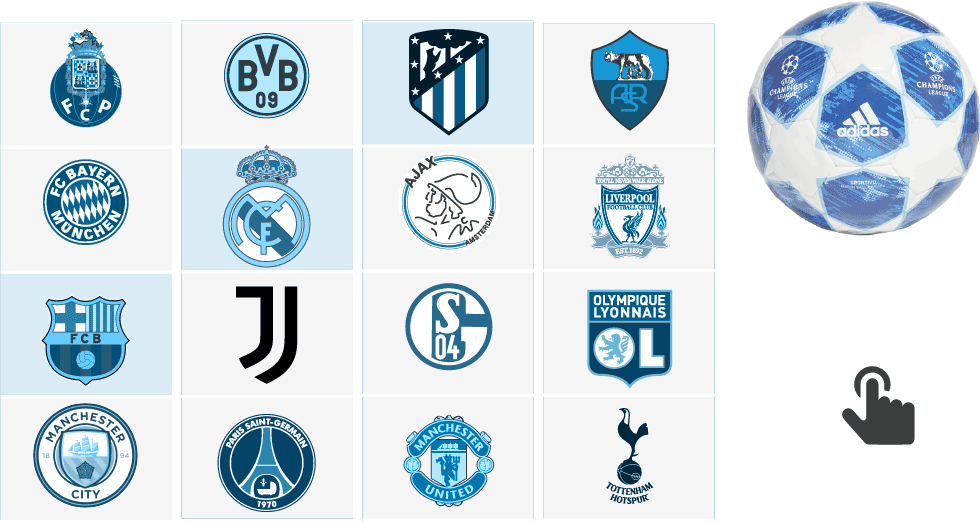 Gráfico: Estadísticas de los 16 clasificados