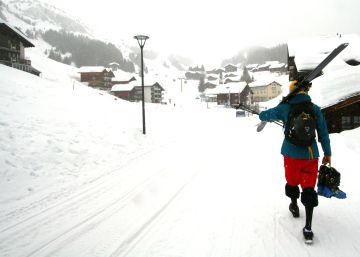 Adrenalina a punto de nieve en la estación suiza de Aletsch Arena