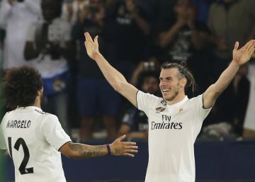 Solari: “Bale se ha comido la portería, las redes, la tribuna...”
