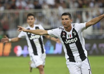 Cristiano gana su primer título con la Juventus, la Supercopa de Italia
