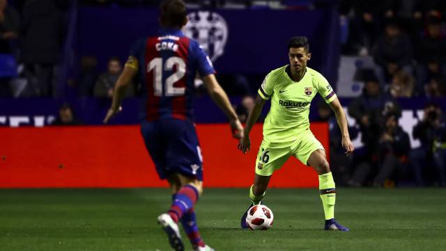 Chumi, durante el partido de ida.