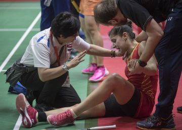 Carolina Marín se rompe el ligamento cruzado
