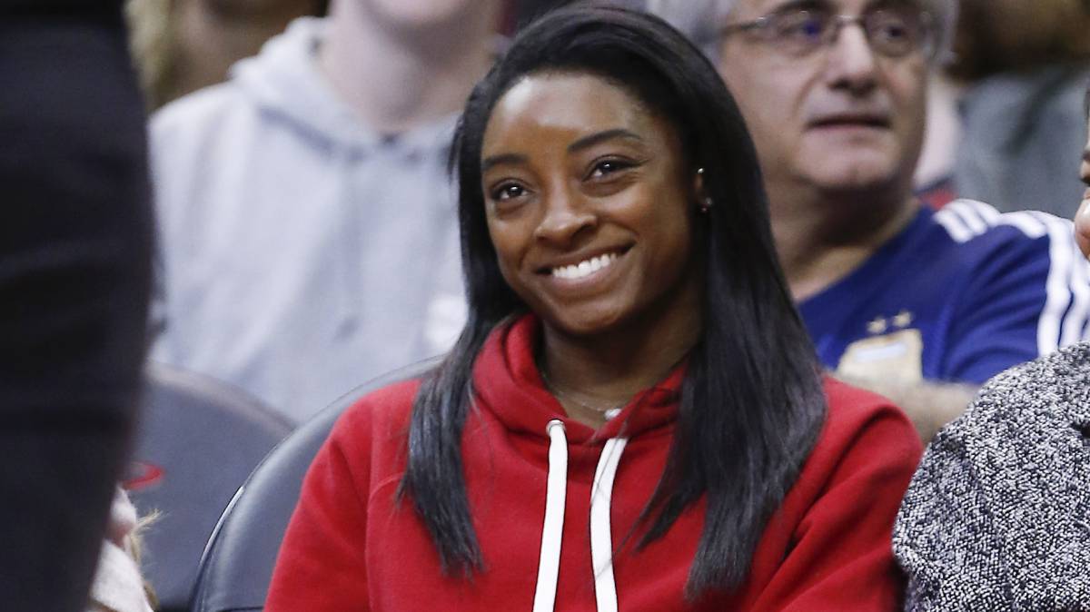 Biles durante un partido de la NBA.