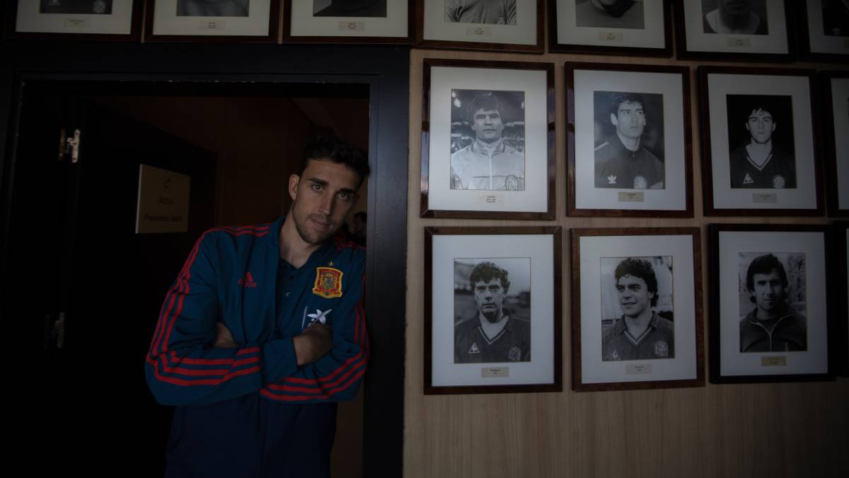Jaime Mata, en la Ciudad del Fútbol de Las Rozas.