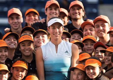 Muguruza sonríe un año después