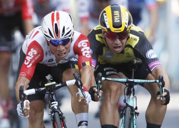 La sexta llegada masiva para un sexto esprínter, Caleb Ewan