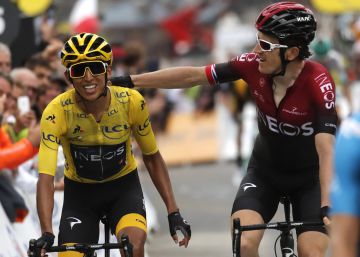 Thomas a Egan: “Has ganado el Tour de Francia, llora todo lo que quieras”