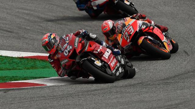 Dovizioso y Márquez, en Spielberg