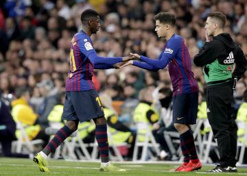 Neymar-Coutinho-Dembélé, el triangle viciat del Barça