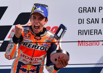 Marc Márquez enmudece Misano