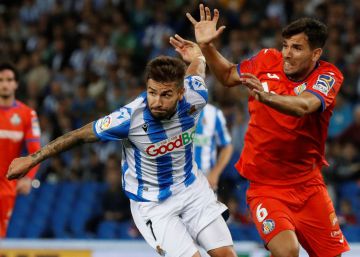 El Getafe frena a la Real