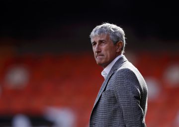 Quique Setién no té intèrpret al Barça