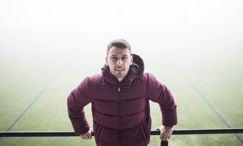 Kevin Vázquez en la ciudad deportiva del RC Celta el pasado martes.