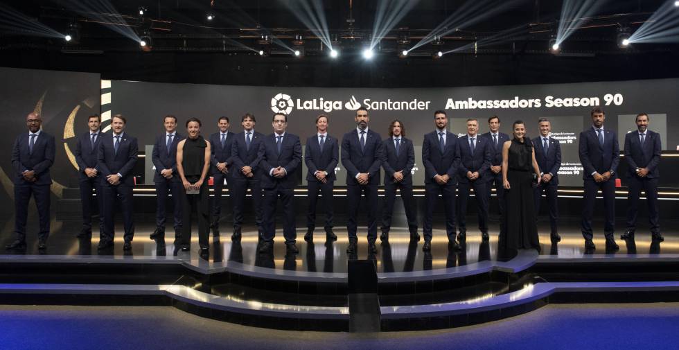 El equipo de embajadores de LaLiga para la presente temporada durante su presentación, el pasado octubre.