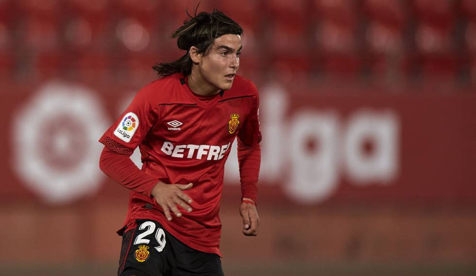 El futbolista argentino del RCD Mallorca Luka Romero.