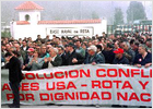 La plantilla de Rota endurecerá las protestas y pedirá audiencia al Rey en su visita a la base