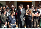 Zapatero se compromete con los artistas a elaborar una ley especial para la música