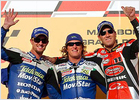 Rossi se cae y Sete le disputa el título