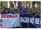 2.000 trabajadores se manifiestan en defensa de los astilleros de Sevilla y San Fernando