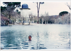 A 32 grados en la laguna termal A 32 grados en la laguna termal