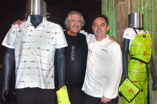 El cocinero Ferran Adriá y el diseñador de Armand Basi, Louis Juste de Nin