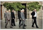 Los consejeros salientes de ERC e ICV plantan a Maragall en la toma de posesión del Gobierno