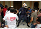 Un enfrentamiento entre trabajadores de Izar y policías deja decenas de heridos en Sevilla
