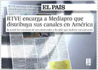 TVE dedica casi cuatro minutos de sus telediarios a criticar a EL PAÍS