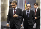 Zapatero e Ibarretxe se comprometen a proseguir las obras del tren veloz