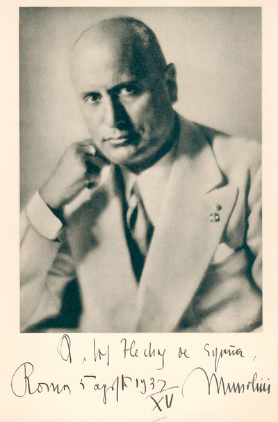 FOTOGALERIA: BENITO MUSSOLINI