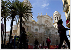 Andamios en la catedral de Cádiz