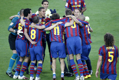FOTOGALERIA: El Barcelona, campeón