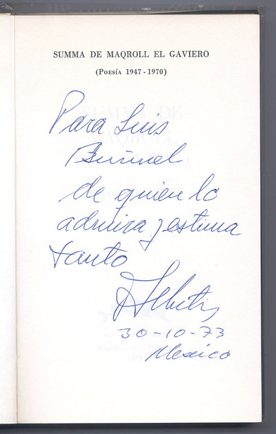 FOTOGALERIA: De Álvaro Mutis, "quien lo admira y estima tanto"