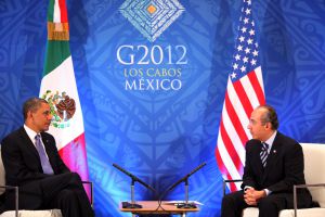 Felipe Calderón con Barack Obama