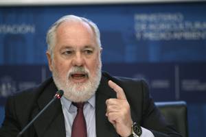 El ministro de Agricultura, Alimentación y Medio Ambiente, Miguel Arias Cañete, durante la presentación de la
