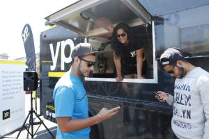 Una camioneta de 'apps' en Silicon Valley.