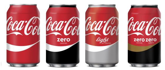 Nuevo diseño de las latas de Coca-Cola