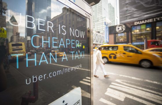 Entrada a la sede corporativa de Uber en San Francisco